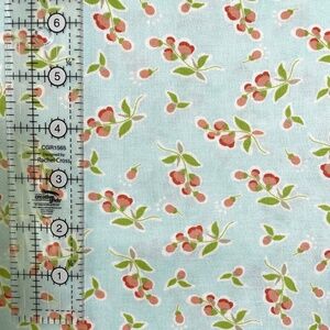2.75 yds Moda Fig Tree Coney Island Cotton Quilt Fabric Posies- Ocean Blue